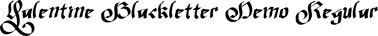 Valentine Blackletter Demo Regular font - Valentine-Blackletter-Demo.otf