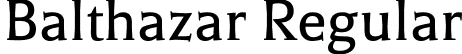 Balthazar Regular font - Balthazar-Regular.ttf