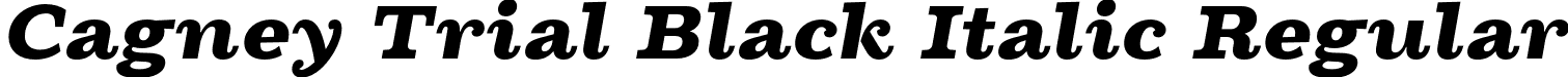 Cagney Trial Black Italic Regular font - CagneyTrial-BlackItalic.otf