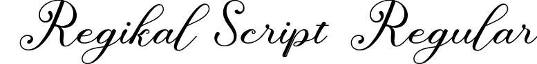 Regikal Script Regular font - Regikal-Script.otf