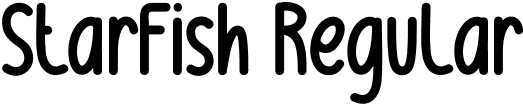 StarFish Regular font - StarFish.otf