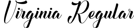 Virginia Regular font - Virginia.otf