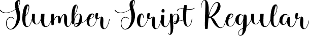 Slumber Script Regular font - Slumber-Script.ttf