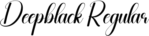 Deepblack Regular font - Deepblack.otf