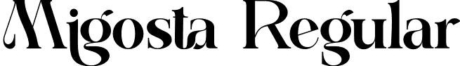 Migosta Regular font - migosta.otf