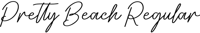 Pretty Beach Regular font - Pretty-Beach.otf