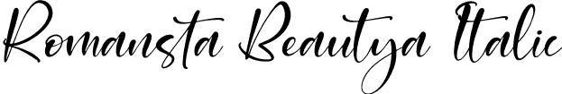 Romansta Beautya Italic font - Romansta-Beautya-Italic.otf