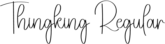 Thingking Regular font - Thingking.otf