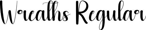 Wreaths Regular font - Wreaths.otf