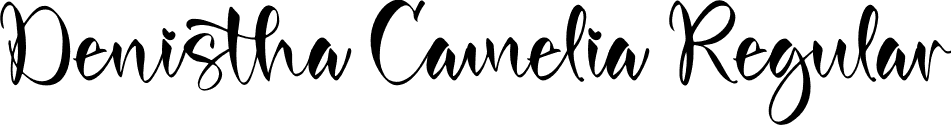 Denistha Camelia Regular font - Denistha-Camelia.otf