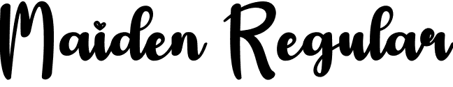 Maiden Regular font - Maiden.otf