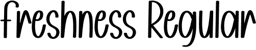 Freshness Regular font - Freshness.otf