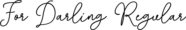 For Darling Regular font - For-Darling.ttf