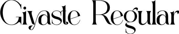 Giyaste Regular font - giyaste.otf