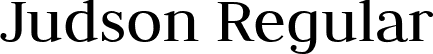 Judson Regular font - Judson-Regular.ttf