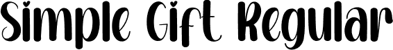 Simple Gift Regular font - Simple-Gift.otf