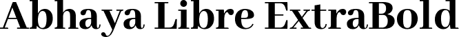 Abhaya Libre ExtraBold font - AbhayaLibre-ExtraBold.ttf