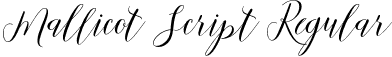 Mallicot Script Regular font - Mallicot-Script.otf