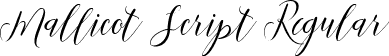 Mallicot Script Regular font - Mallicot-Script.ttf