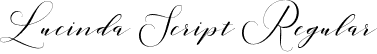 Lucinda Script Regular font - Lucinda-Script.otf