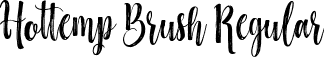 Hottemp Brush Regular font - Hottemp-Brush.ttf