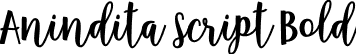 Anindita Script Bold font - Anindita-Script-Bold.otf