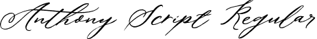 Anthony Script Regular font - Anthony-Script.otf