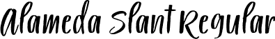 Alameda Slant Regular font - Alameda-Slant.otf