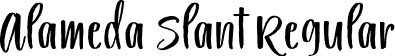 Alameda Slant Regular font - Alameda-Slant.ttf