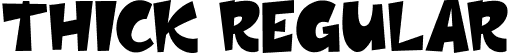 Thick Regular font - Thick Demo.ttf