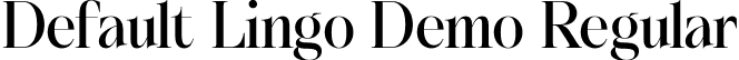 Default Lingo Demo Regular font - default-lingo-demo-regular.otf