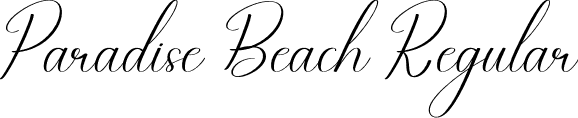 Paradise Beach Regular font - Paradise-Beach.otf