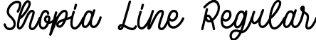 Shopia Line Regular font - Shopia-Line.ttf