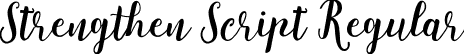 Strengthen Script Regular font - Strengthen-Script.ttf