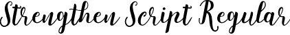 Strengthen Script Regular font - Strengthen-Script.otf