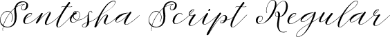 Sentosha Script Regular font - Sentosha-Script.ttf