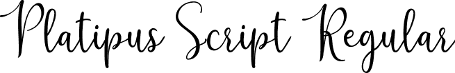 Platipus Script Regular font - Platipus-Script.ttf