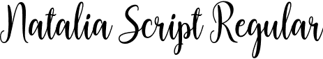 Natalia Script Regular font - Natalia-Script.otf