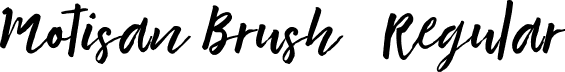 Motisan Brush 2 Regular font - Motisan-Brush-2.otf