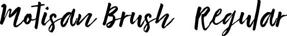 Motisan Brush 2 Regular font - Motisan-Brush-2.ttf