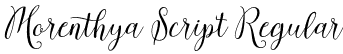 Morenthya Script Regular font - Morenthya-Script.otf