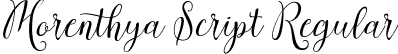 Morenthya Script Regular font - Morenthya-Script.ttf