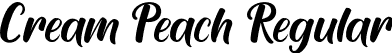 Cream Peach Regular font - Cream Peach.otf