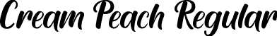 Cream Peach Regular font - Cream Peach.ttf