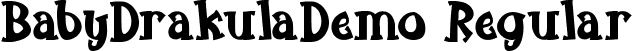 BabyDrakulaDemo Regular font - BabyDrakulaDemoRegular.ttf