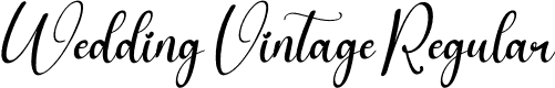 Wedding Vintage Regular font - Wedding-Vintage.otf