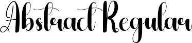 Abstract Regular font - Abstract.otf