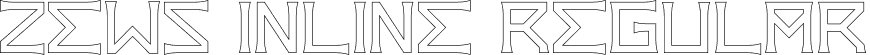 Zews Inline Regular font - Zews-Inline.otf