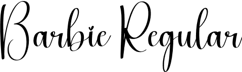 Barbie Regular font - Barbie.otf