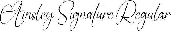 Ainsley Signature Regular font - Ainsley-Signature.otf